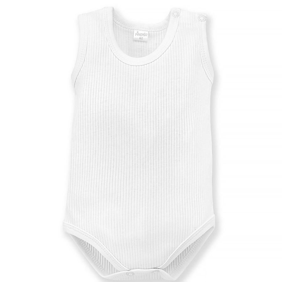 Chlopiec Pinokio Body Kopertowe | Body Dzieciece Na Ramiaczkach Biale W Prazek Lovely Day White