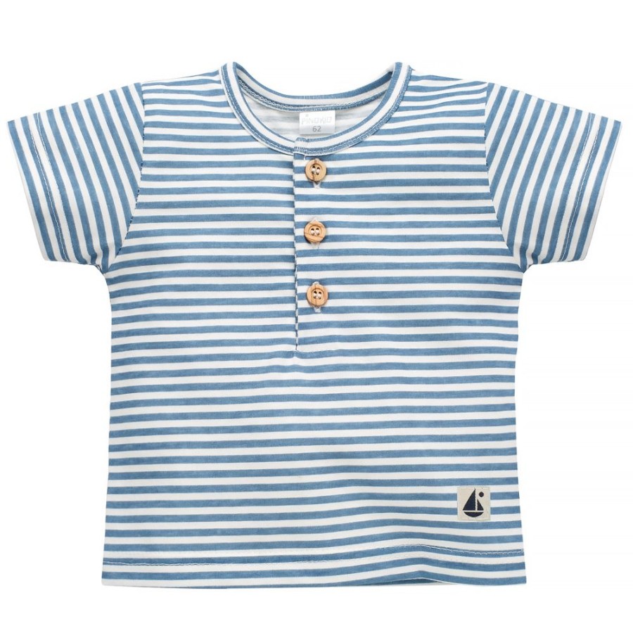 Chlopiec Pinokio | T-Shirt Polo Ecru W Paseczki Sailor